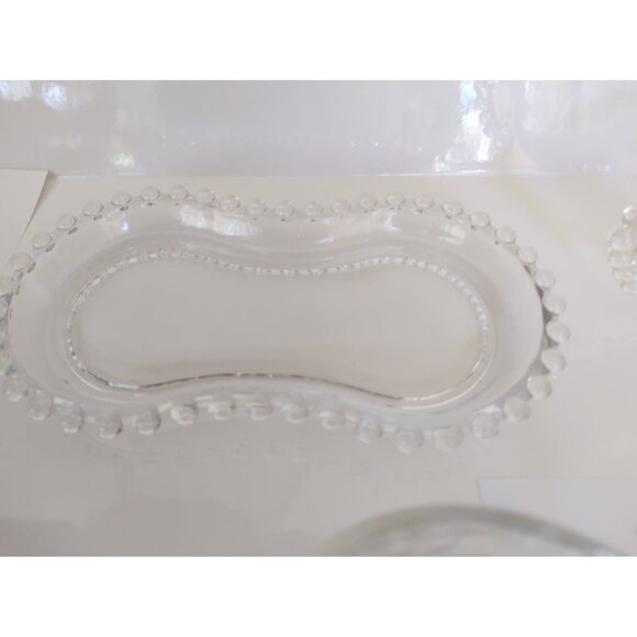 Imperial Glass Candlewick Pattern Cream, Sugar set with Mayo bowl 1960's - Picture 5 of 11